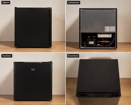 Jurrys Koelkast - Frigo - Mini koelkast - Slim ontwerp - Energiezuinig - Ruimtebesparend - Inclusief vriesvak - 45×49,5×45cm Zwart — thumbnail 4