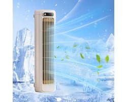 Koeler, draagbare koeler, stille ventilator met drie snelheden, Geschikt voor kantoren, keukens en slaapkamers (beige)