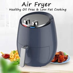 Heteluchtfriteuse - Olievrije Friteuse - Gezond Koken - Instelbare Temperatuur - 36 Liter - Zwart — thumbnail 2