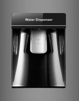 NUNKI LARGEH2O-APLU / Combi Bottom Koelkast, E klasse, 268l, Waterdispenser, Plum Explosion, Gloss (ALL sides) — thumbnail 5