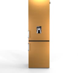 NUNKI LARGEH2O-FBRZ / Combi Bottom Koelkast, E klasse, 268l, Waterdispenser, Brushed Bronze - Texture (FRONT only) — thumbnail 1