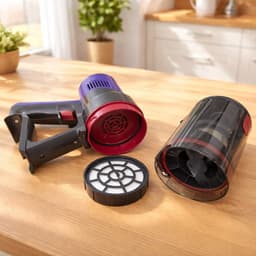 ADM Steelstofzuiger Draadloos – 250W – Opvouwbare Steel – 2-in-1 Kruimeldief – Lichtgewicht – 0.8L – V13 — thumbnail 3