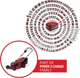 Einhell Accu Grasmaaier GC-CM 36/51 S Li BL Kit - Power X-Change - 36 V/Li-ion - Maaibreedte: 51 cm - Aanbevolen gazonoppervlakte: tot 750 m² - 50 L opvangzak - Maaihoogte: 25-80 mm - Incl. 2x 5.2 Ah accu en 1 DUO-lader — thumbnail 3