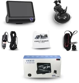 Ausha Dashcam 3 Camera’s – Full HD 1080P – Voor/Interieur/Achter – 4” LCD – Nachtzicht – Parking Mode – G-Sensor – Auto Recorder — thumbnail 5