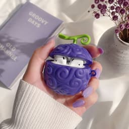 Enluxe - ''Geschikt voor'' AIRPODS PRO 3 - Hito Hito no Mi: Nika AirPod Case hoesje - One Piece Inspired Devil Fruit Design - Monkey D. Luffy Anime — thumbnail 3