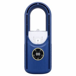 Tafelventilator-Bureau ventilator -Bureau ventilator bladlooz - 6 instelbare snelheden - 2-in-1 luchtbevochtiger - Stille bureauventilator voor thuis - blauw — thumbnail 1
