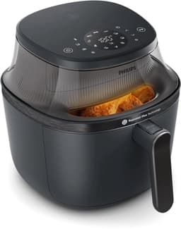 Philips 3000 Series Airfryer - NA340/00 - Kijkvenster - RapidAir Plus - 7.2L - Tot 6 Personen - Zwart — thumbnail 1