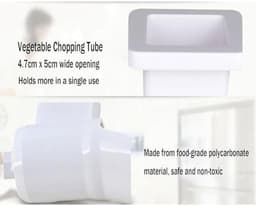 Elektrische Kaasrasp - Salademaker Keukenmachine - Snel Ingrediënten Snijden - 30 kg/u Capaciteit - 30 kg/u - Wit — thumbnail 3