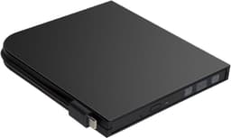 Externe CD/DVD-schrijver - Optisch station - Bestanden Archiveren - Dubbele Kabel - 14.2 cm breed - Zwart — thumbnail 1