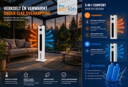 Progenion PR-51CWHH Ventilator Snelverwarmer of Koud - Met Koelelmenten of ijswater ijs of ijsblokjes. — thumbnail 3