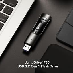 USB Flash Drive - Geheugenstick Externe Opslag - Bestanden Overzetten - Compact Ontwerp - 256 GB - Zwart — thumbnail 3