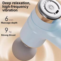 Draagbare Massage Gun - Spierontspanner Elektrisch - Spierherstel Bevorderen - 6 Snelheden 4 Opzetstukken — thumbnail 3