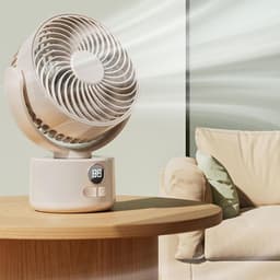 Oplaadbare campingventilator – Tafelventilator – Met afneembare standaard – Digitaal display – 3 snelheidsstanden – USB-opladen & driepootstandaard – Voor binnen en buiten – Lichtgewicht & draagbaar – Groen — thumbnail 5