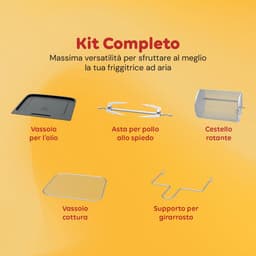 Luchtfriteuse XXL - Heteluchtfriteuse - Gezond Koken - 12 Programma's Touchdisplay - 12 Liter - Zwart — thumbnail 4