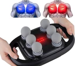 Massagepistool - Spierstimulator Rugmassager - Spierherstel Bevorderen - 6 Verwisselbare Koppen - 20 x 15 x 30 cm - Zwart — thumbnail 1