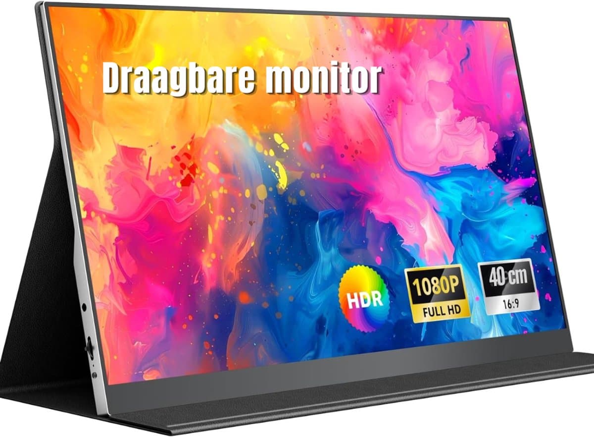 AHD® Portable Monitor - Draagbare Monitor - Portable Monitoren - Portable Monitor Laptop - Zwart - 41cm x 27cm x 6cm — afbeelding 1