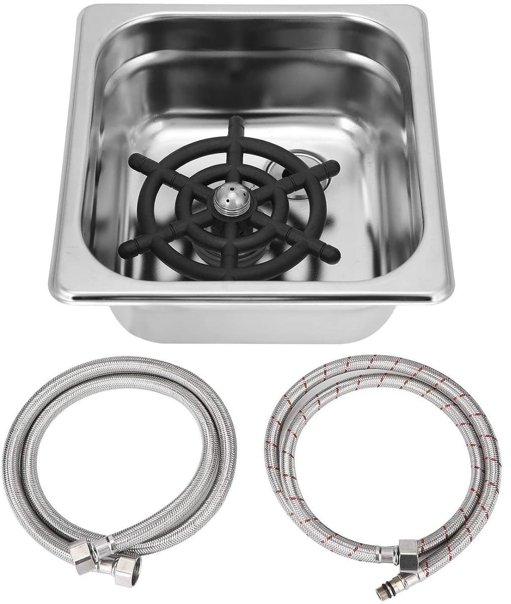 Automatische Cup Rinser - Glazenwasser Bar - Snel Glazen Spoelen - Hogedruk Reiniging - G1/2 Connector - Zilver — afbeelding 1