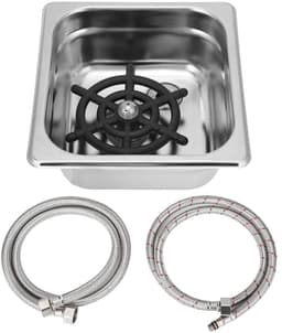 Automatische Cup Rinser - Glazenwasser Bar - Snel Glazen Spoelen - Hogedruk Reiniging - G1/2 Connector - Zilver — thumbnail 1