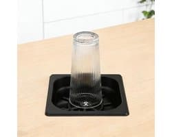 Automatische Bekerwasmachine - Kan Rinser - Snel Glazen Reinigen - Hogedruk Spoeling - 175 x 163 x 12 cm - Zwart