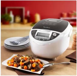 Elektrische Multicooker - Multi Kookpan - Dagelijkse Maaltijden Bereiden - 15 Voorgeprogrammeerde Kookfuncties - 6 Liter - Wit — thumbnail 3