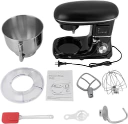 Keukenmachine - Deegmachine Mixer - Bakken en Koken - LCD Timer Functie - 6.6 Liter - Zwart — thumbnail 4