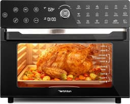 Airfryer Oven - Heteluchtfriteuse XXL - Gezond Koken - 360° Hete Lucht Systeem - 32L - Zwart — thumbnail 1