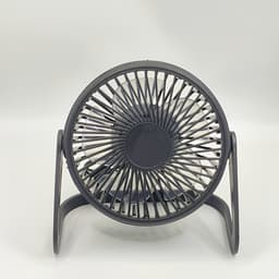 USB-bureauventilator, draagbare mini-ventilator met stekker, ideaal als cadeau voor thuis, perfect voor slaapkamers, kantoren, keukens, kamperen, enz. (Zwart) — thumbnail 1