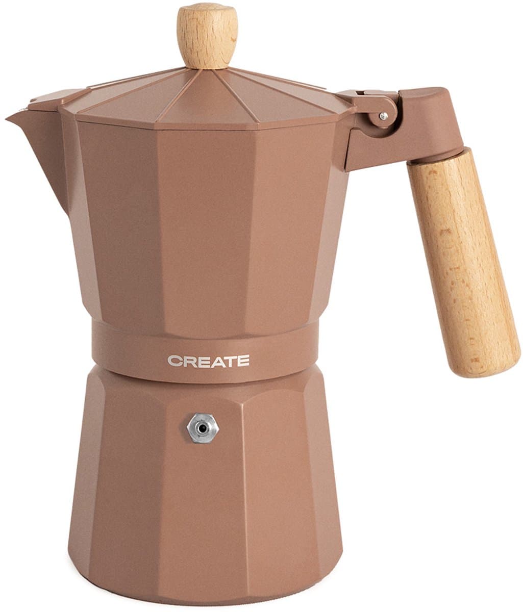 CREATE - Italiaanse koffiezetter - Mokka - Zonder inductieadapter - 9 kopjes / 450ml - THERA MOKA RETRO — afbeelding 1