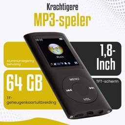RaviSoll MP3/MP4 Speler Bluetooth – 32GB Opslag – 16 Uur Batterijduur – Lichtgewicht (90g) – FM Radio & Voicerecorder – E-book Functie – Inclusief SD-kaart — thumbnail 4