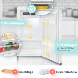 Bomann KS 7257 - Koelkast - 83Liter -met ijsblokjesvak - Wit — thumbnail 3