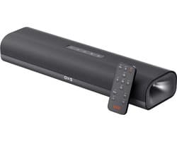 OXS Thunder Lite PC-gaming-soundbar, soundbars voor tv met virtueel surround-geluid, 2 breedbanddrivers, basbuis, compact design, HDMI/Aux/optisch compatibel, Bluetooth 5.0-draadloze verbinding