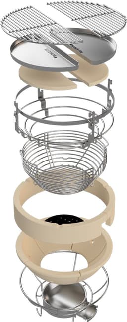 Monolith TWO.55 Classic Starterset – Complete Kamado BBQ Set – met onderstel en Accessoires — thumbnail 4