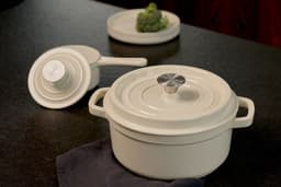 Nois Tierra - Gietijzeren Pan - 20cm - 2,3L - Crème — thumbnail 1