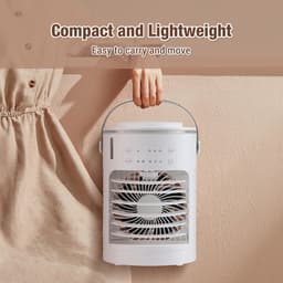 Aircooler - Ventilator - Mini airco– Koelventilator met airco-effect | Luchtkoeler met 3 ventilatorsnelheden voor kamer, buiten en thuis — thumbnail 3