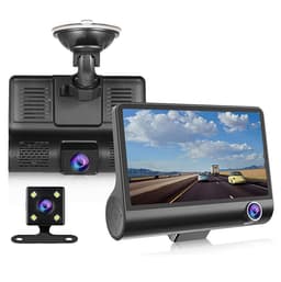 Dailygoods Dash Cam 1080P Groothoek 4 Inch Nachtzicht Bewegingsdetectie Auto Recorder Voor en Achter — thumbnail 1