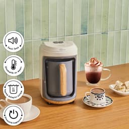 Karaca Hatır Hups - Melkopschuimende Turkse Koffiemachine – Wood Craft – 5 Kopjes – 535W — thumbnail 3
