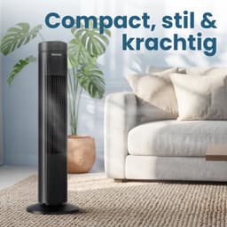 Auronic Torenventilator - Met Afstandsbediening en Timer - Ventilator - 60° Oscillatie - 76 cm - Zwart — thumbnail 2