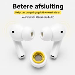 Consumerce® Memory Foam Tips Geschikt voor AirPods Pro Gen 1 & 2 - Wit - Oordopjes - Dopjes - Earphone — thumbnail 4