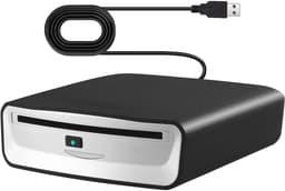 Flolife - Externe Universele CD-Speler voor Auto - Draagbare USB CD-Speler met Extra USB-Verlengkabel - Geschikt voor Auto, Laptop, TV en Mac — thumbnail 1