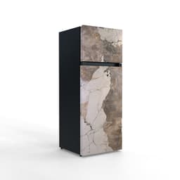 NUNKI MEDIUM-FKHA / Dubbel-Deurs Koelkast, E Klasse, 206l, Granietlook met Goudaccenten Khalo, Satin (FRONT only) — thumbnail 4