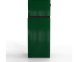 NUNKI MEDIUM-FDAR / Dubbel-Deurs Koelkast, E Klasse, 206l, Dark Green, Gloss (FRONT only)