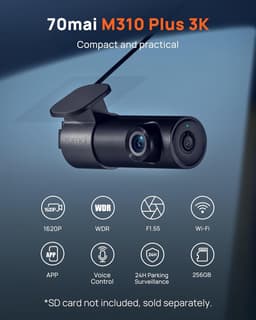 Auto Camera - Rijrecorder - Verkeersveiligheid Bewaken - 2K QHD Resolutie - 143 Graden - Zwart — thumbnail 2