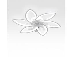 Plafondventilator met verlichting en afstandsbediening, 66W LED, 4600 lumen, dimbaar, 6 snelheden, 78 cm- Wit.