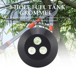 Dailygoods- Doorvoertule 3-gaats - Brandstoftank Doorvoer - Vervangingen Grasmaaier - Rubber - Gatdiameter 5 mm - Compatibel met Echo Modellen — thumbnail 4