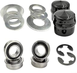 Dailygoods- Voorwielring - Dragende Omzettingsuitrusting - Conversiekit - Compatibel met Craftsman/Poulan/Husqvarna/Jonsered - Metaal/Rubber - Inhoud: 1 set - Wielbus — thumbnail 2