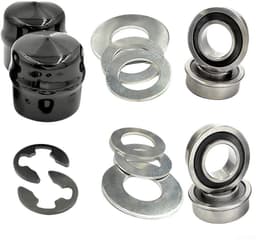 Dailygoods- Voorwielring - Dragende Omzettingsuitrusting - Conversiekit - Compatibel met Craftsman/Poulan/Husqvarna/Jonsered - Metaal/Rubber - Inhoud: 1 set - Wielbus — thumbnail 4