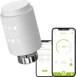 Slimme WiFi Radiator Thermostaatknop Programmeerbaar Zonder Hub Geschikt voor Alexa & Google Home — thumbnail 1
