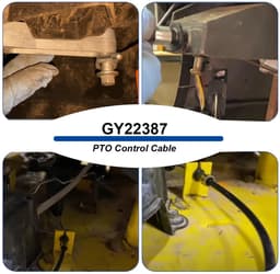 Dailygoods- Stuurkabel GY22387 - Voor John Deere 100-serie - Lengte 196,5 cm - Geschikt voor grasmaaiers - Onderdeelnummer PC10441 - PC11755 - PC12155 - Kabel — thumbnail 4
