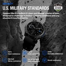 Zeblaze Smartwatch Vibe 8 Abyss Voor Android En Ios Met Hartslagmeting — thumbnail 5