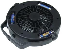 LED Camping lamp en ventilator - Draagbaar - Plafondventilator - Tentventilator - Op batterij (3xAA) - Wit licht — thumbnail 4
